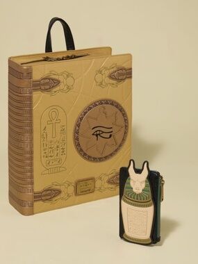 Loungefly The Mummy Book of the Living Backpack & Card Holder